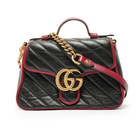 GUCCI GG Marmont 2-way Handbag black WS27610