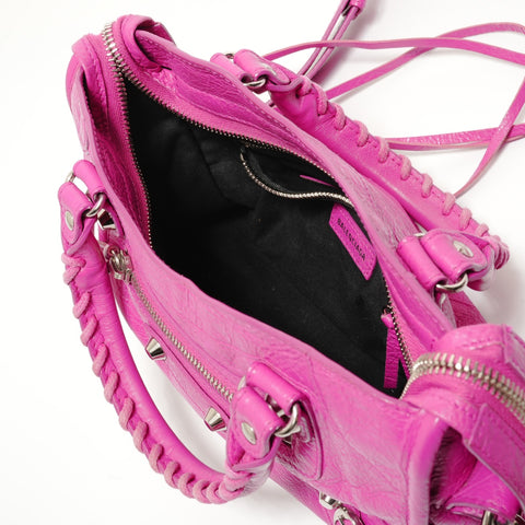 BALENCIAGA Classic Mini City 2-way Handbag pink WS27611