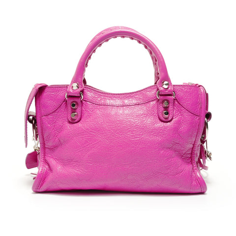 BALENCIAGA Classic Mini City 2-way Handbag pink WS27611