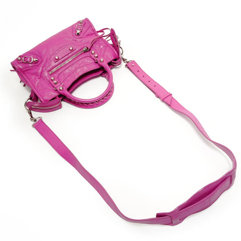 BALENCIAGA Classic Mini City 2-way Handbag pink WS27611