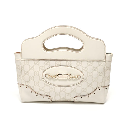 GUCCI GG Shima Horsebit Handbag beige WS27613