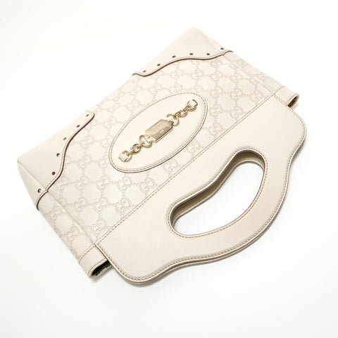 GUCCI GG Shima Horsebit Handbag beige WS27613