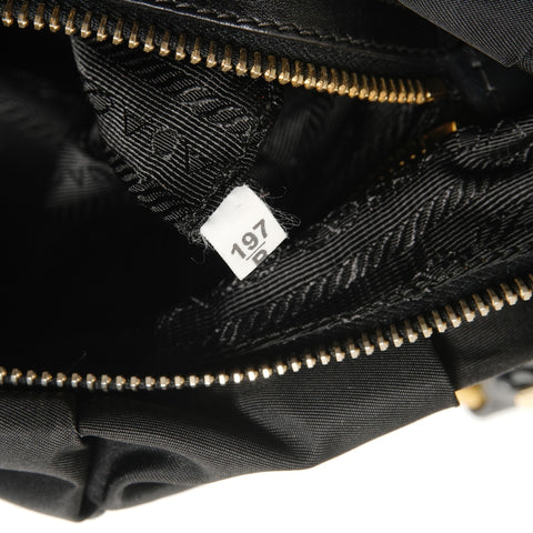 PRADA Nylon Shoulder Bag black WS27615