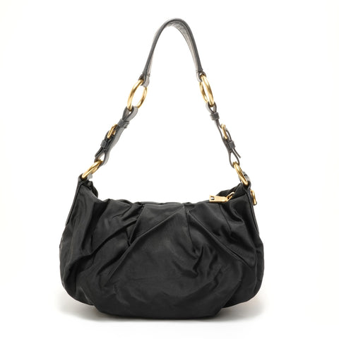 PRADA Nylon Shoulder Bag black WS27615