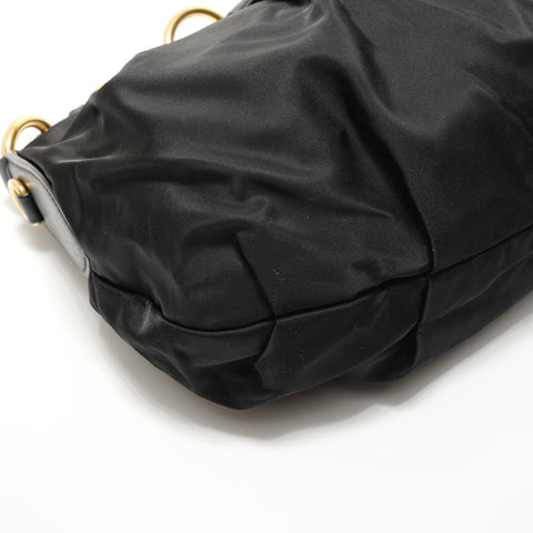 PRADA Nylon Shoulder Bag black WS27615