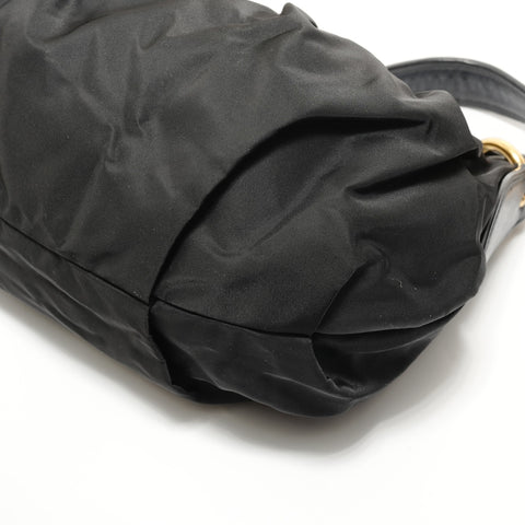 PRADA Nylon Shoulder Bag black WS27615