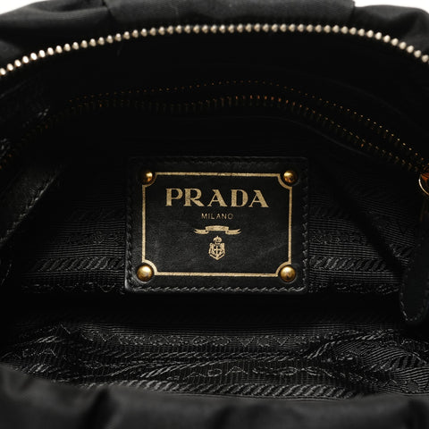 PRADA Nylon Shoulder Bag black WS27615