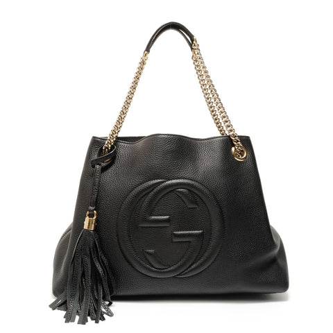 GUCCI Soho Chain Shoulder Bag black WS27616
