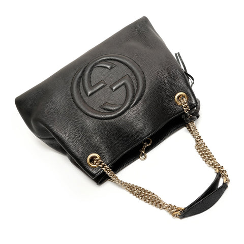 GUCCI Soho Chain Shoulder Bag black WS27616