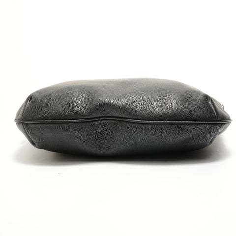GUCCI Half Moon Logo Shoulder Bag black WS27617