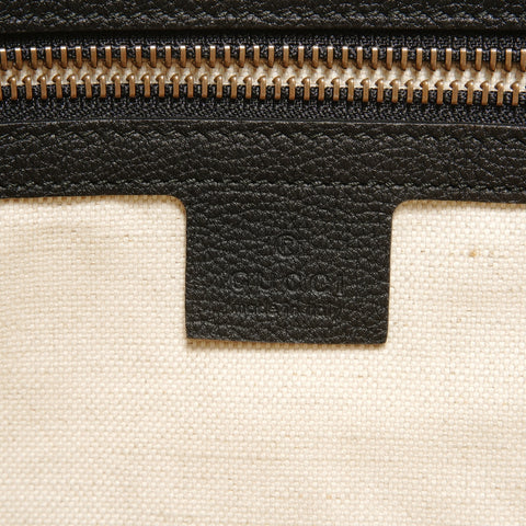 GUCCI Half Moon Logo Shoulder Bag black WS27617