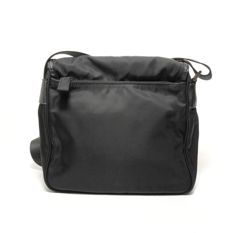 PRADA Nylon Shoulder Bag black WS27618