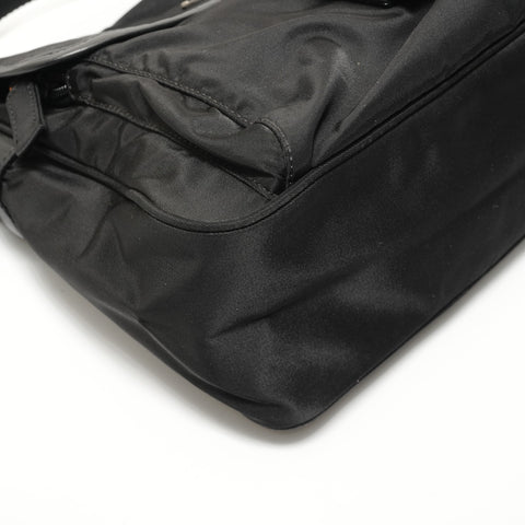 PRADA Nylon Shoulder Bag black WS27618