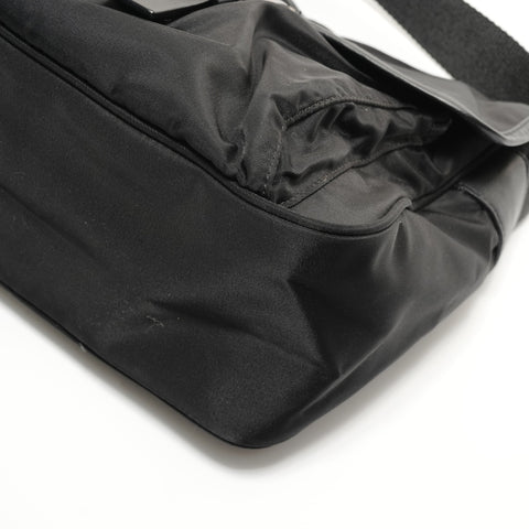 PRADA Nylon Shoulder Bag black WS27618