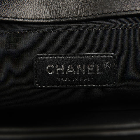 CHANEL Boy Chanel Leather (No. 25) Shoulder Bag black WS27624