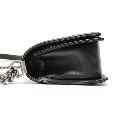 CHANEL Boy Chanel Leather (No. 25) Shoulder Bag black WS27624