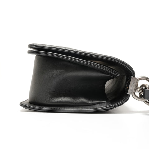 CHANEL Boy Chanel Leather (No. 25) Shoulder Bag black WS27624