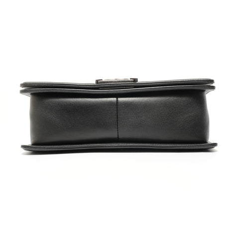 CHANEL Boy Chanel Leather (No. 25) Shoulder Bag black WS27624