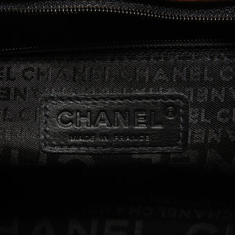CHANEL Room 8 Cruise Line Leather Shoulder Bag Brown WS27625
