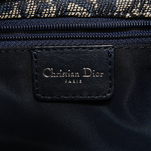 Christian Dior Trotter Canvas Shoulder Bag Navy WS27626