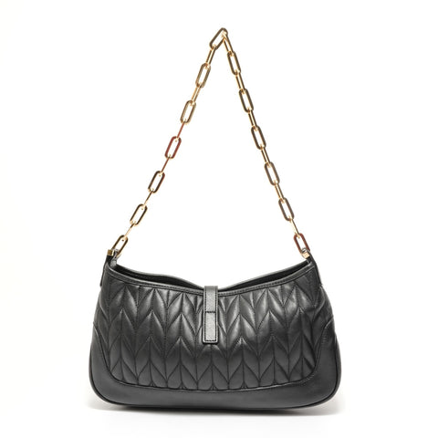 GUCCI Jackie Chain Shoulder Bag black WS27628