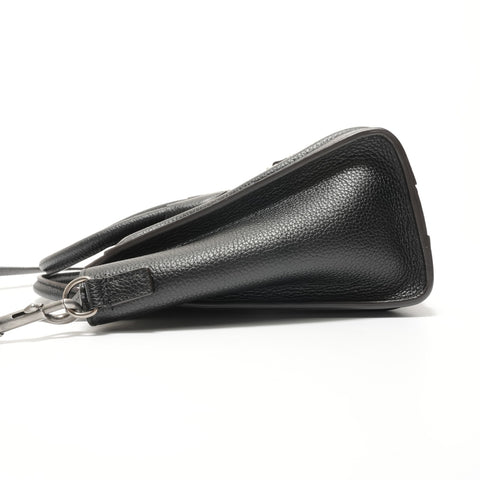 CELINE Luggage Nano Shopper 2-way Leather Handbag black WS27629