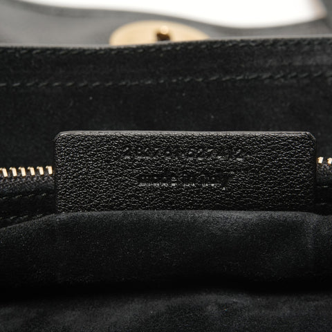 YVES SAINT LAURENT YSL Muse Two Calfskin Leather Handbag black WS27631