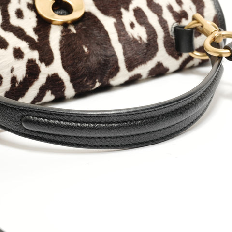 YVES SAINT LAURENT YSL Muse Two Calfskin Leather Handbag black WS27631