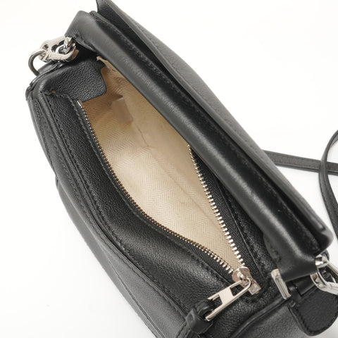 CELINE Puzzle 2-way Leather Shoulder Bag black WS27632