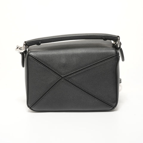 CELINE Puzzle 2-way Leather Shoulder Bag black WS27632
