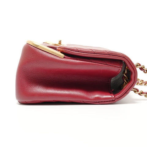 CHANEL 26 series V-stitch chevron Shoulder Bag Red WS27633