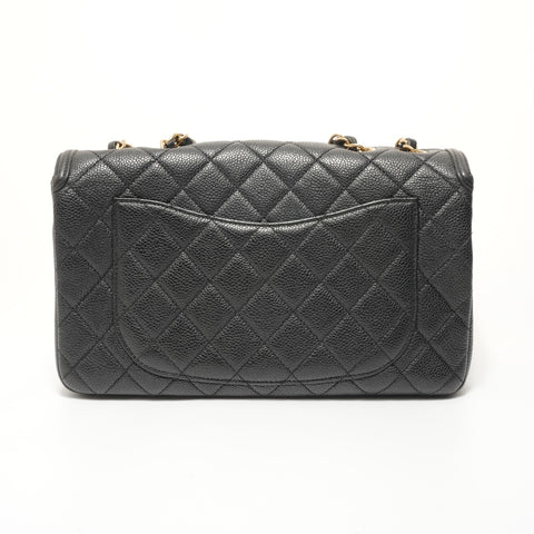 CHANEL Item No. 22: Caviar Skin Filigree Chain Shoulder Bag black WS27634