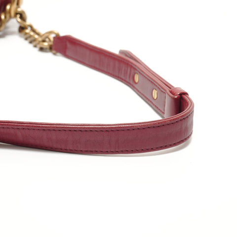 CHANEL Item No. 19 Boy Chanel Lambskin Shoulder Bag Red WS27635