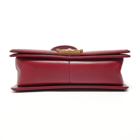 CHANEL Item No. 19 Boy Chanel Lambskin Shoulder Bag Red WS27635