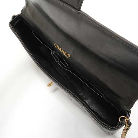 CHANEL No. 7 Chocolate Bar Chain Shoulder Bag black WS27636