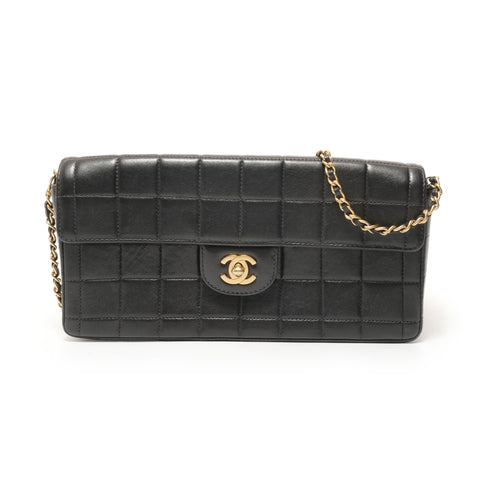 CHANEL No. 7 Chocolate Bar Chain Shoulder Bag black WS27636