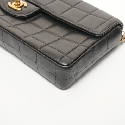 CHANEL No. 7 Chocolate Bar Chain Shoulder Bag black WS27636