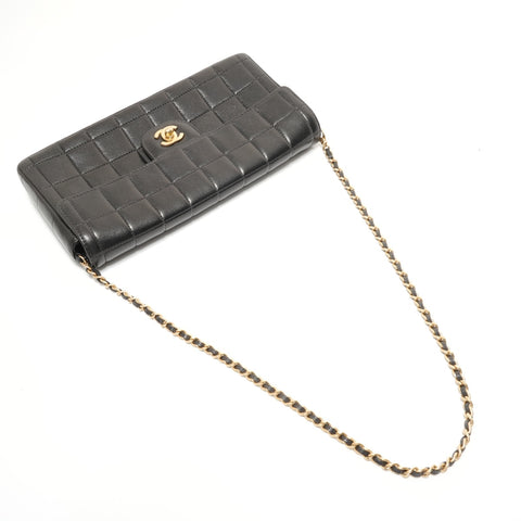CHANEL No. 7 Chocolate Bar Chain Shoulder Bag black WS27636