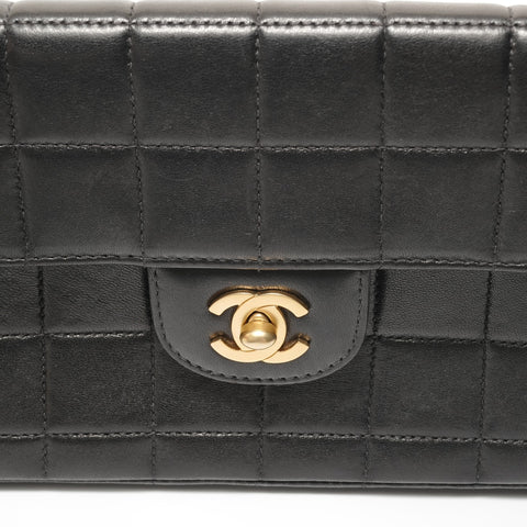 CHANEL No. 7 Chocolate Bar Chain Shoulder Bag black WS27636