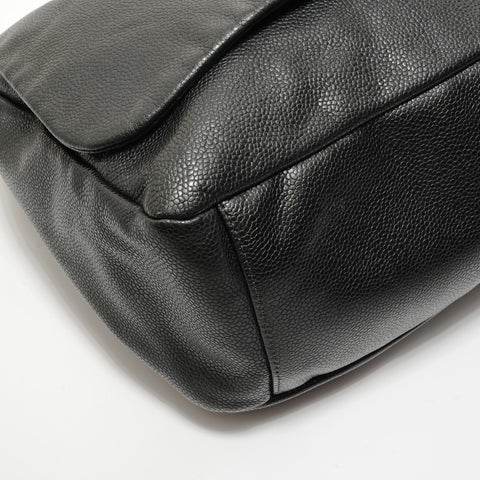 CHANEL Caviar skin Chain Shoulder Bag black WS27637