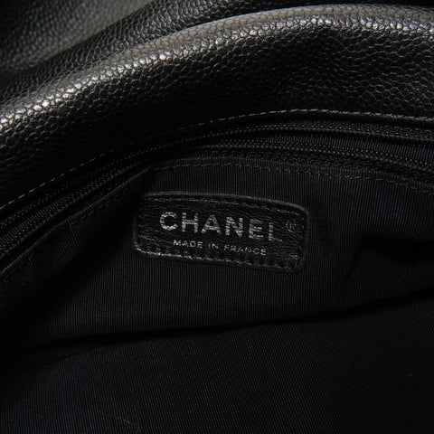 CHANEL Caviar skin Chain Shoulder Bag black WS27637