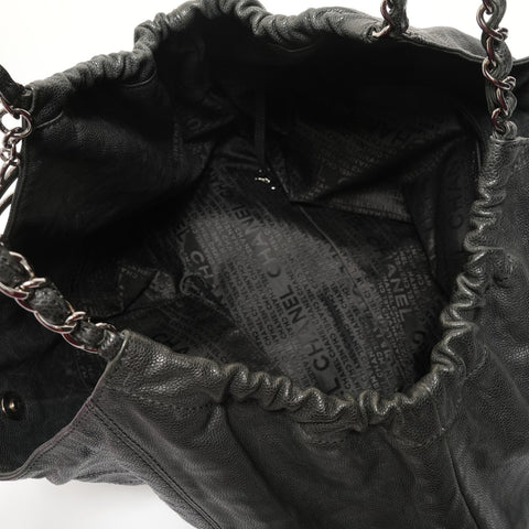 CHANEL 10 series Caviar skin Chain Shoulder Bag black WS27638