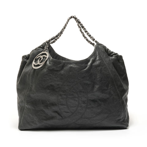 CHANEL 10 series Caviar skin Chain Shoulder Bag black WS27638