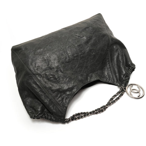 CHANEL 10 series Caviar skin Chain Shoulder Bag black WS27638