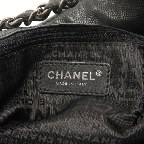 CHANEL 10 series Caviar skin Chain Shoulder Bag black WS27638