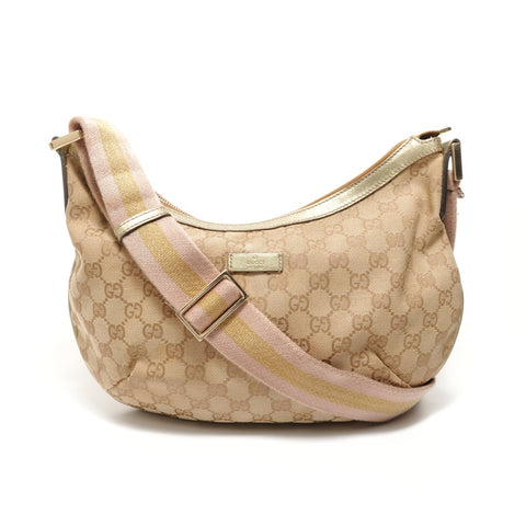 GUCCI GG canvas Shoulder Bag beige WS27641