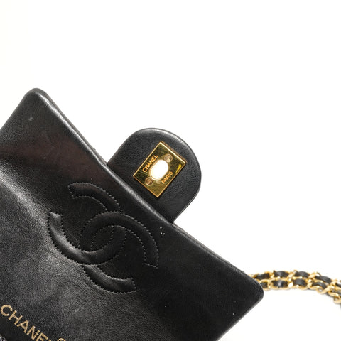 CHANEL Unit 1 Mini Matelass Chain Shoulder Bag black WS27644