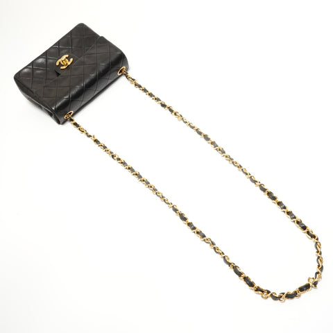 CHANEL Unit 1 Mini Matelass Chain Shoulder Bag black WS27644