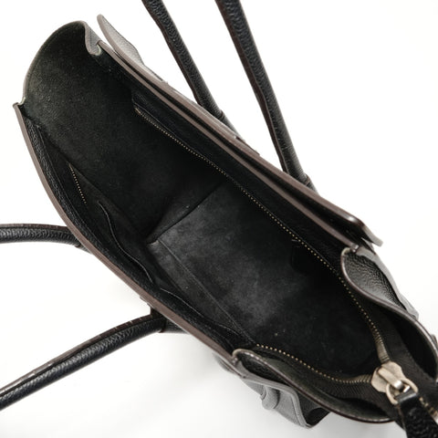 CELINE Luggage Leather Handbag black WS27647