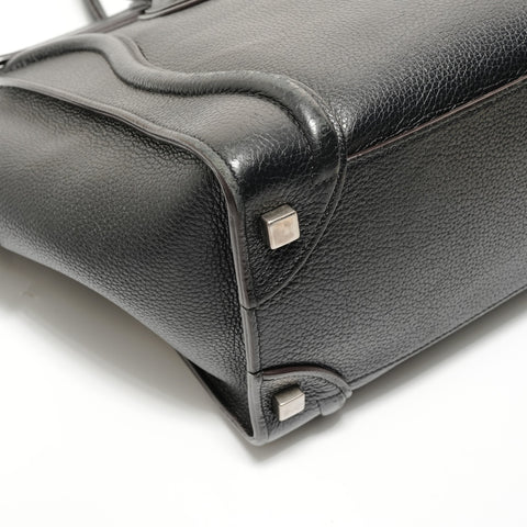 CELINE Luggage Leather Handbag black WS27647